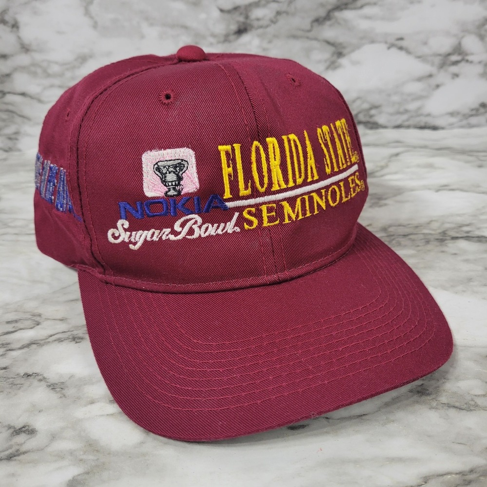 Vtg Florida State Seminoles Nokia Sugar Bowl Hat Battle On The Bayou Kudzu Adj